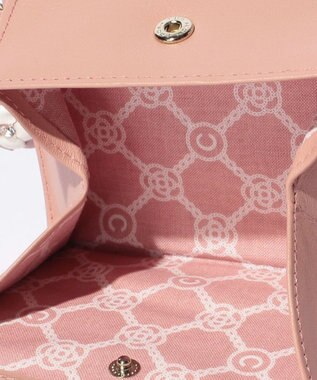 CLATHAS ワッフル　2つ折り財布 ピンク