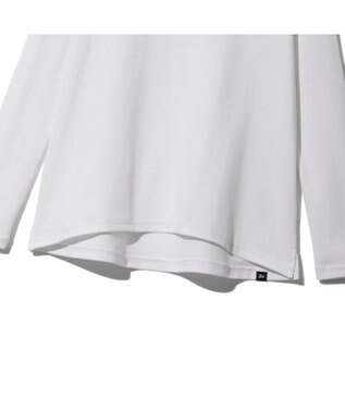 ZERO HALLIBURTON 【雑誌掲載・吸汗速乾・UVケア】 鹿の子 モックネックロングシャツ ZHG-W4A 1b 82872 ゴルフウェア ホワイト