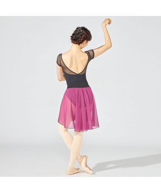 Chacott キャップスリーブレオタード ブラック