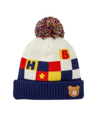 MIKI HOUSE HOT BISCUITS 【46-56cm】 カラフルブロック フード マルチカラー