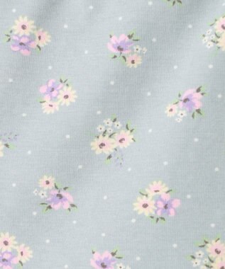 ANY KIDS 1分丈 スパッツ ミント×花柄