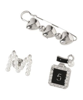 earth music&ecology ハングアウトブローチセット Silver