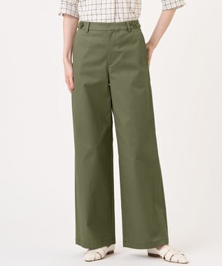 J.PRESS LADIES S 20チノストレッチ ストレート パンツ