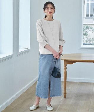 ANY 【WEB限定/洗濯機可/5色展開】サカリバタックスリーブプルオーバー グレージュ