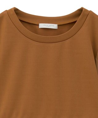 Green Parks ベスト風７分袖ドッキングプルオーバー Orange