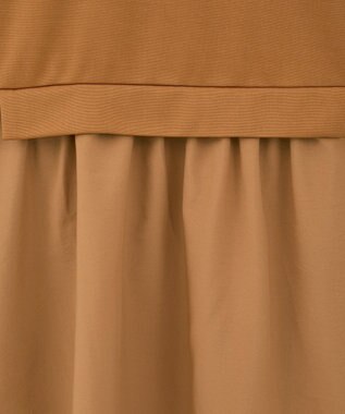 Green Parks ベスト風７分袖ドッキングプルオーバー Orange