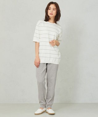 JOSEPH ABBOUD MOUNTAIN 【SPACE／UNISEX】コンパクトコットン裏毛 スウェットパンツ ライトグレー系