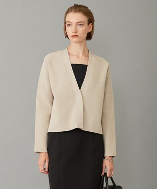 ICB 【洗える】リサイクルポリエステルハイゲージ カーディガン トープ系