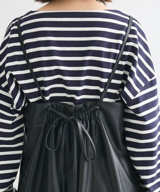 Green Parks フェイクレザーキャミベスト Black