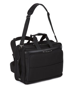 ACE BAGS & LUGGAGE ace. デヴェル ビジネスリュック  B4サイズ 15.6インチPC収納 21/29L 1520g 3way エキスパンド 20266 ブラック×ネイビー