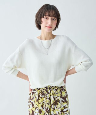 ANY L アクリルガーターニット