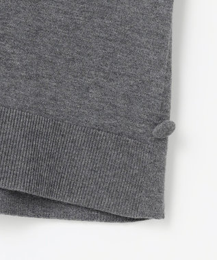 組曲 【加藤ローサさん着用 / 2WAY】スムースストレッチカシュクール カーディガン グレー系