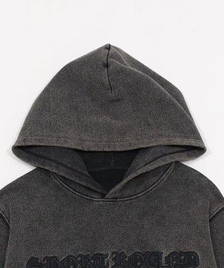 WEGO 【ユニセックス着用ITEM】コンパクトフィットロゴプルパーカー ブラックその他