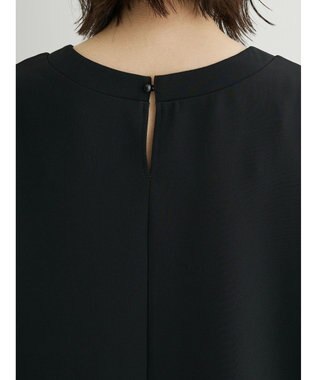 Green Parks 洗える袖レースワンピース Black