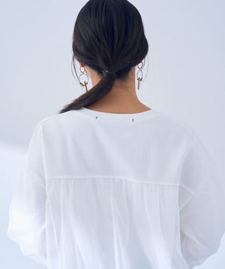 YECCA VECCA チュールMIXプルオーバー Off White