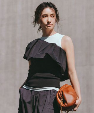 NAVE 【Nave・洗える】ガーゼフライス タンクトップ ライトグリーン系