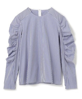 BEIGE， CROCOSMIA / ブラウス Blue Stripe