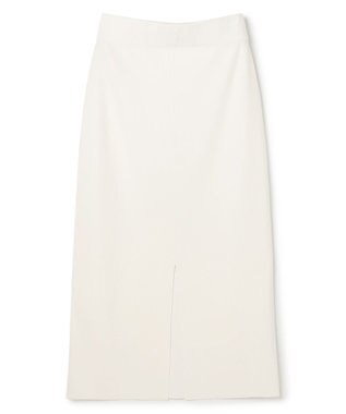 BEIGE， NADIA / 異素材ライン ストレッチニットスカート Ecru