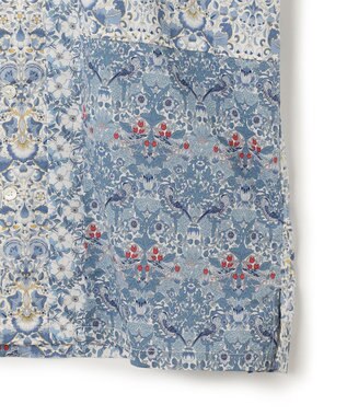JOSEPH HOMME 【LIBERTY】 パッチワークリバティ 半袖シャツ サックスブルー系3