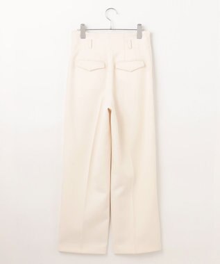 #Newans ハイウエスト2タックパンツ ホワイト