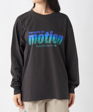OP／FILA 【Kappa】フロントグラフィック ロンT ブラック