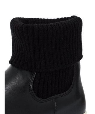 Green Parks ・ｒｉｃｈ　ｂｌｕｅ　ニットスニーカーブーツ Black