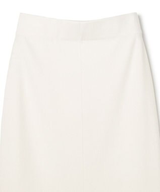 BEIGE， NADIA / 異素材ライン ストレッチニットスカート Ecru