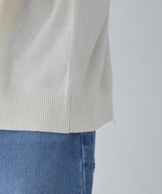 WEGO 【ユニセックス着用ITEM】スキッパーニットポロ オフホワイト