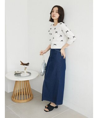 Green Parks ・ＥＬＥＮＣＡＲＥ　ＤＵＥ　デニムロングスカート Indigo