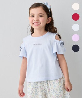  【綿100%】オンオフショルダー Tシャツ