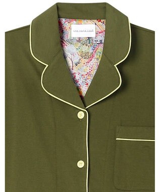 une nana cool 【綿100％】40ハイゲージ天竺半袖パジャマ MADE WITH LIBERTY FABRIC OV