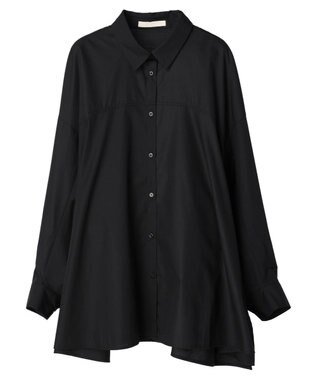 Green Parks ・ｆｕｒｒｙ　ｒａｔｅ　変形キリカエシャツチュニック Black