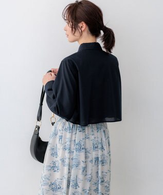 組曲 ニューリヨセルシャーティングマルチWAY ブラウス ネイビー系