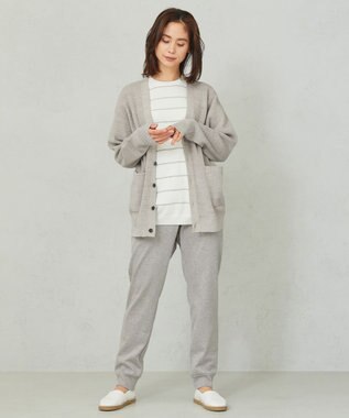 JOSEPH ABBOUD MOUNTAIN 【SPACE／UNISEX】コンパクトコットン裏毛 スウェットパンツ ライトグレー系