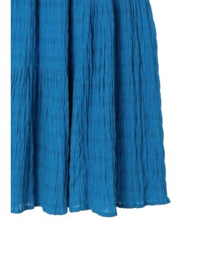 Green Parks Ｉ　段違いギャザーロングスカート Blue