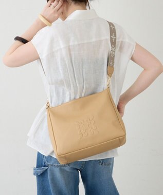 russet エンボスモノグラム2WAYショルダーバッグ(CE-1692) Beige