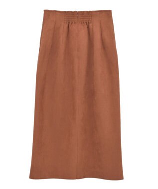 YECCA VECCA ハイウエストフェイクスエードスカート Terracotta
