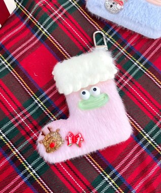 WEGO メリーメリーくつしたモンスターぬいぐるみキーホルダー ピンク