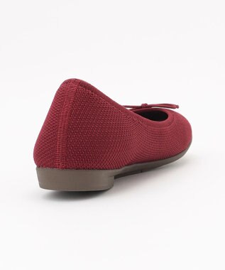steppi 【洗える/撥水】ラウンド バレエ パンプス ボルドー