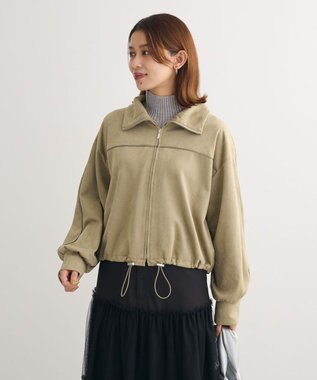 Green Parks スウェード調トラックジャケット Khaki