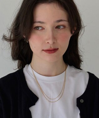 Phoebe 【金属アレルギー対応】ダブルチェーンネックレス　ゴールド/サージカルステンレス ゴールド