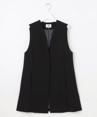 J.PRESS LADIES S 【WEB限定カラーあり・洗える】セラテリーダブルクロス ジレ ブラック系