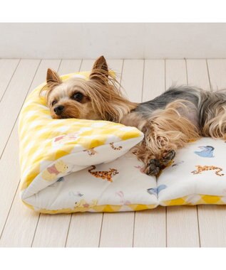 PET PARADISE ディズニー くまのプーさん クールロールマット ホワイト×イエロー