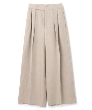 uncrave ヘリンボーン リネン ワイドパンツ（uncrave WHITE） フラックスA