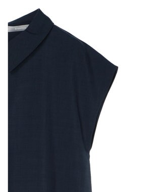 Green Parks armonia.襟付きフレアワンピース Navy