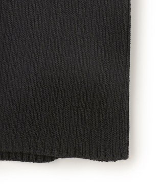 BEIGE， 【洗える・美人百花 4月号掲載】VINCA / パール付き半袖コットンリブニット Black