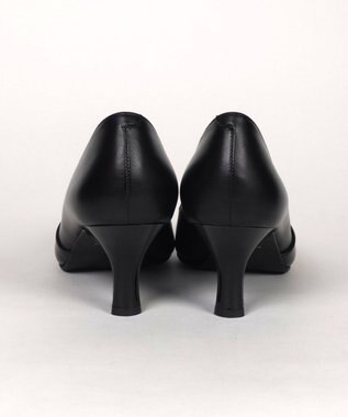 Dominic3 切り替えデザイン ヒールパンプス ブラック