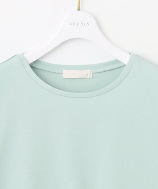ANY SIS 【UVケア】プレーティングジャージー タックスリーブ カットソー ミント