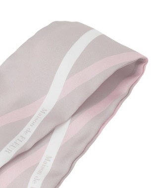 Maison de FLEUR リボンモチーフ柄スカーフ Pink