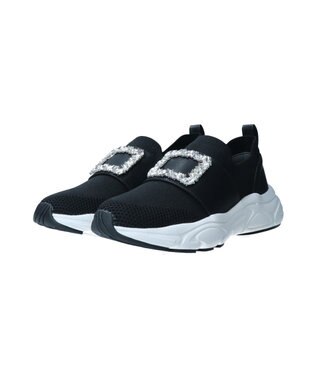 Bridget Birkin 【Bridget Birkin】ビジューバックルニットスニーカー ブラック